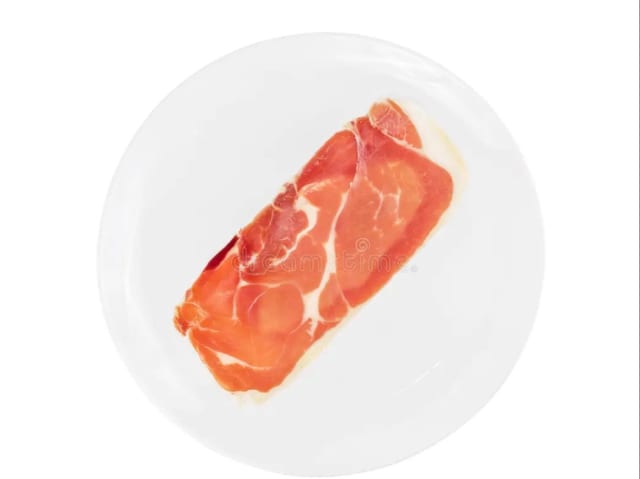 Slice of Prosciutto.